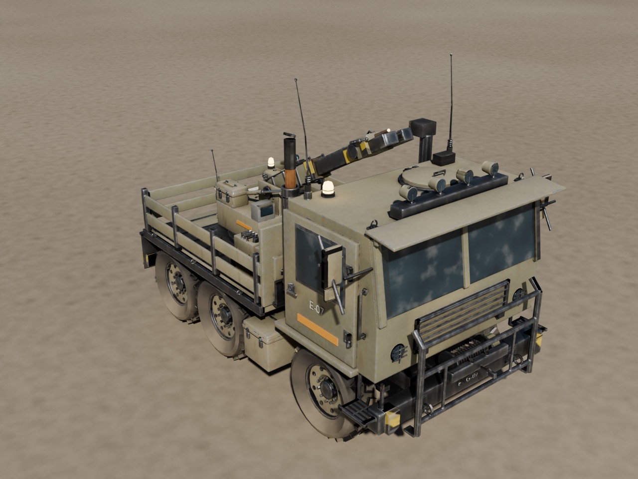 6×6 TRUCK, engineering vehicle